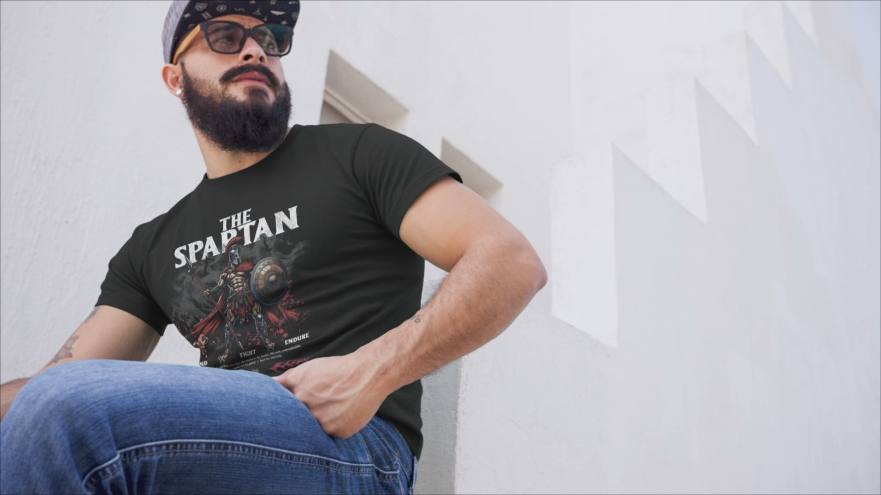 THE SPARTAN Video — Graphic Tee in BLACK
Minimal design. Maximum presence.
This shirt speaks before you do — and keeps talking after.
Crafted with purpose, printed with precision,
and built for minds that don’t follow trends — they start them.
This is more than fabric. It’s statement in motion.
KRASSWERK | Designed with finesse
