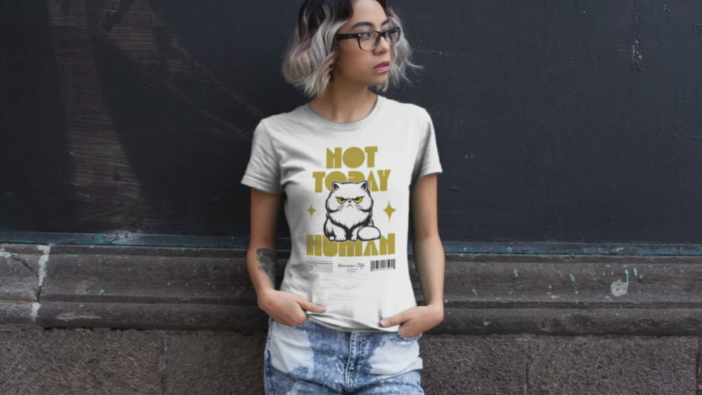 NOT TODAY HUMAN Video — Graphic Tee in WHITE
Minimal design. Maximum presence.
This shirt speaks before you do — and keeps talking after.
Crafted with purpose, printed with precision,
and built for minds that don’t follow trends — they start them.
This is more than fabric. It’s statement in motion.
KRASSWERK | Designed with finesse