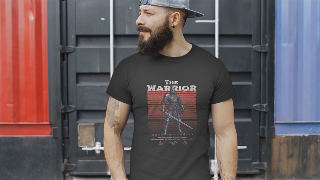 THE WARRIOR Video — Graphic Tee in BLACK
Minimal design. Maximum presence.
This shirt speaks before you do — and keeps talking after.
Crafted with purpose, printed with precision,
and built for minds that don’t follow trends — they start them.
This is more than fabric. It’s statement in motion.
KRASSWERK | Designed with finesse
